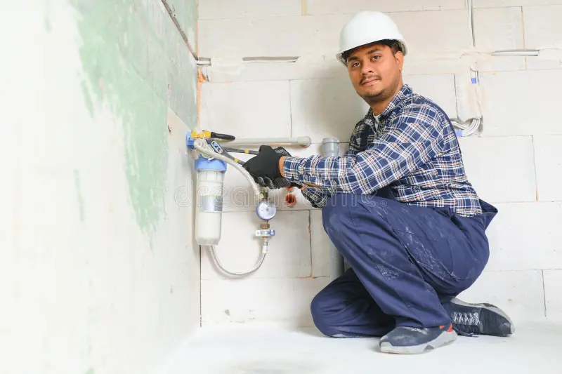 plumber-installing-water-equipment-meter-filter-pressure-reducer-indian-296540093